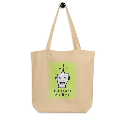 Organic Robot, Green - Eco Tote Bag