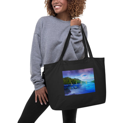 Life Landscape - Large organic tote bag