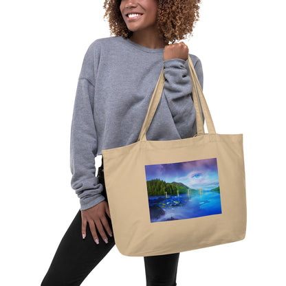 Life Landscape - Large organic tote bag