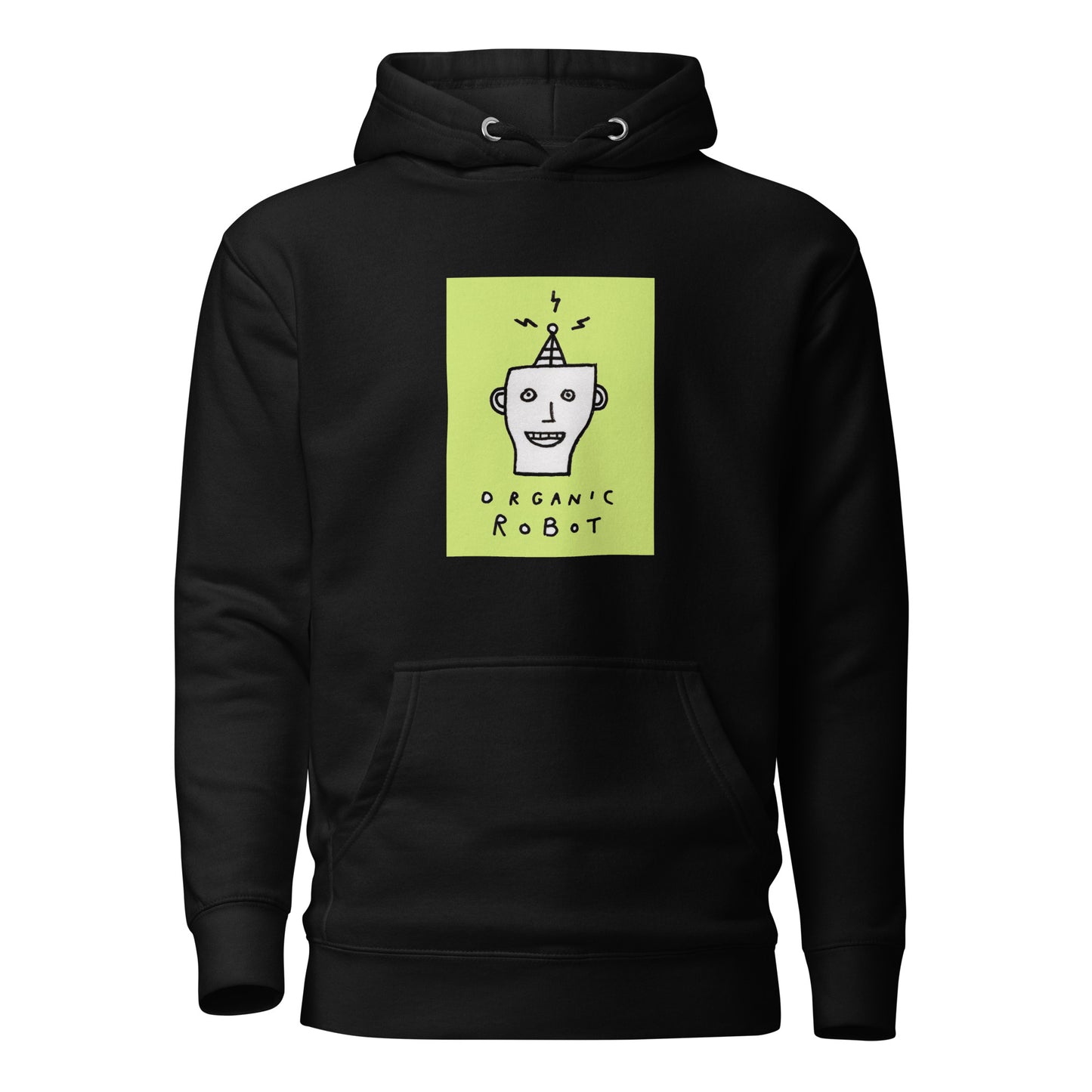 Organic Robot, Green - Unisex Hoodie