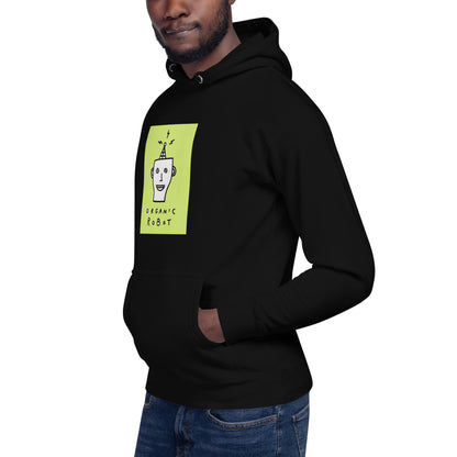 Organic Robot, Green - Unisex Hoodie