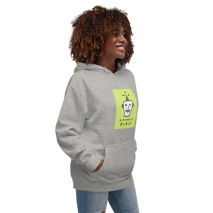 Organic Robot, Green - Unisex Hoodie