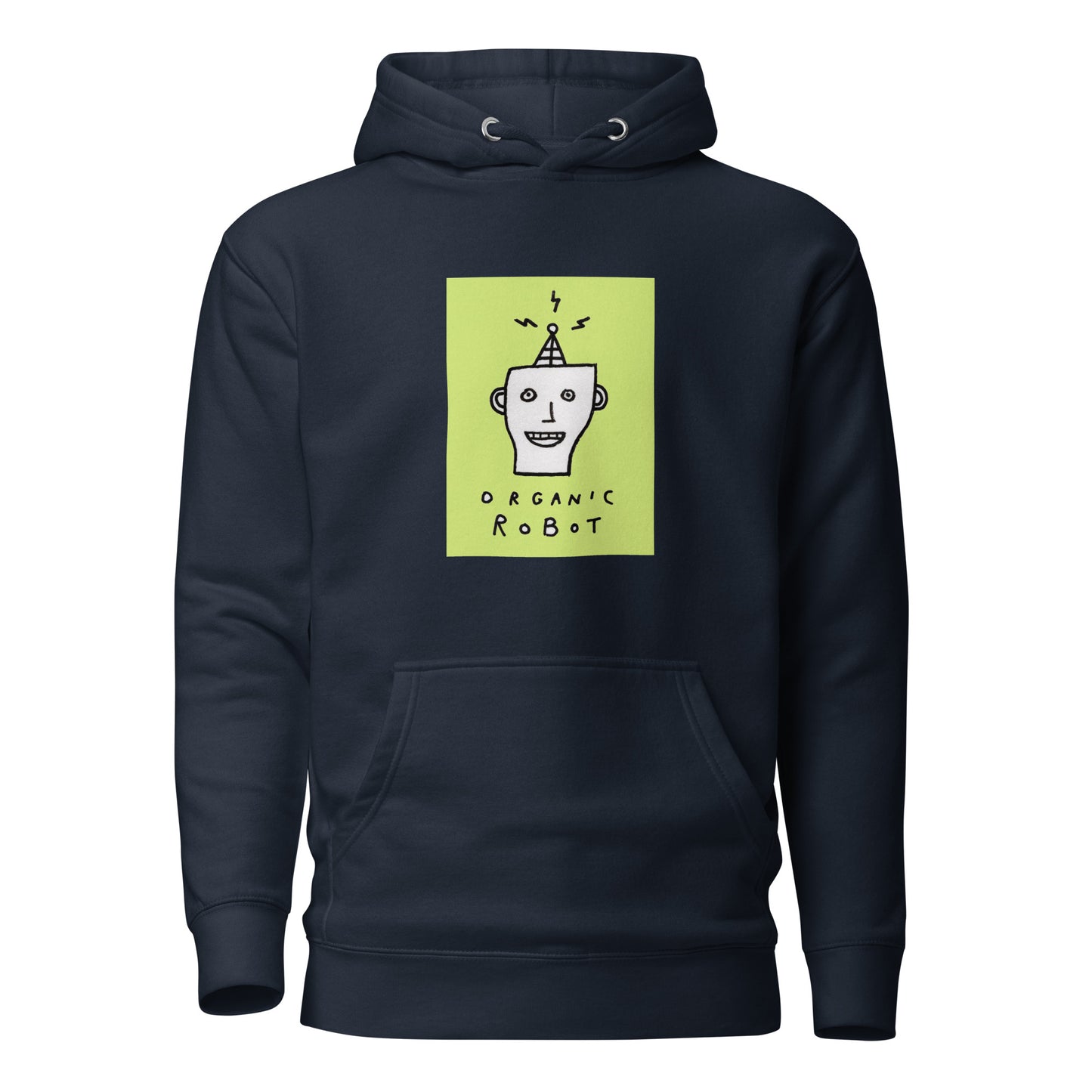 Organic Robot, Green - Unisex Hoodie