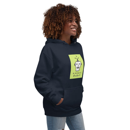 Organic Robot, Green - Unisex Hoodie