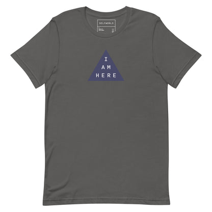 I Am Here, Purple Triangle - Unisex t-shirt