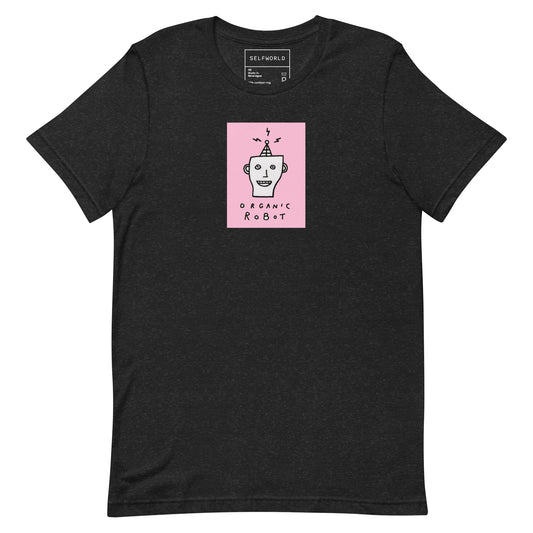 Organic Robot, Pink - Unisex t-shirt