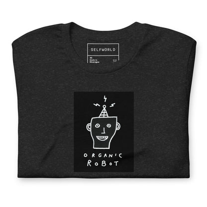 Organic Robot, Black - Unisex t-shirt