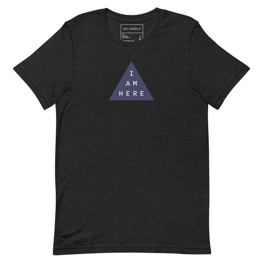 I Am Here, Purple Triangle - Unisex t-shirt