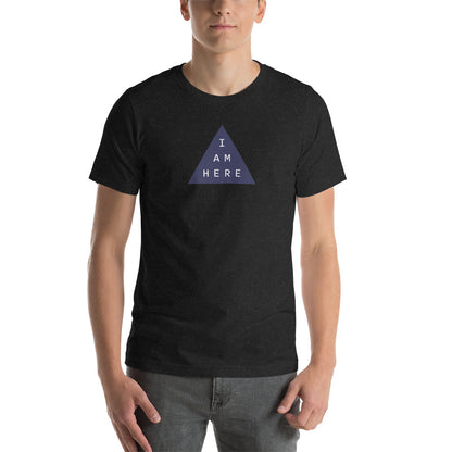 I Am Here, Purple Triangle - Unisex t-shirt
