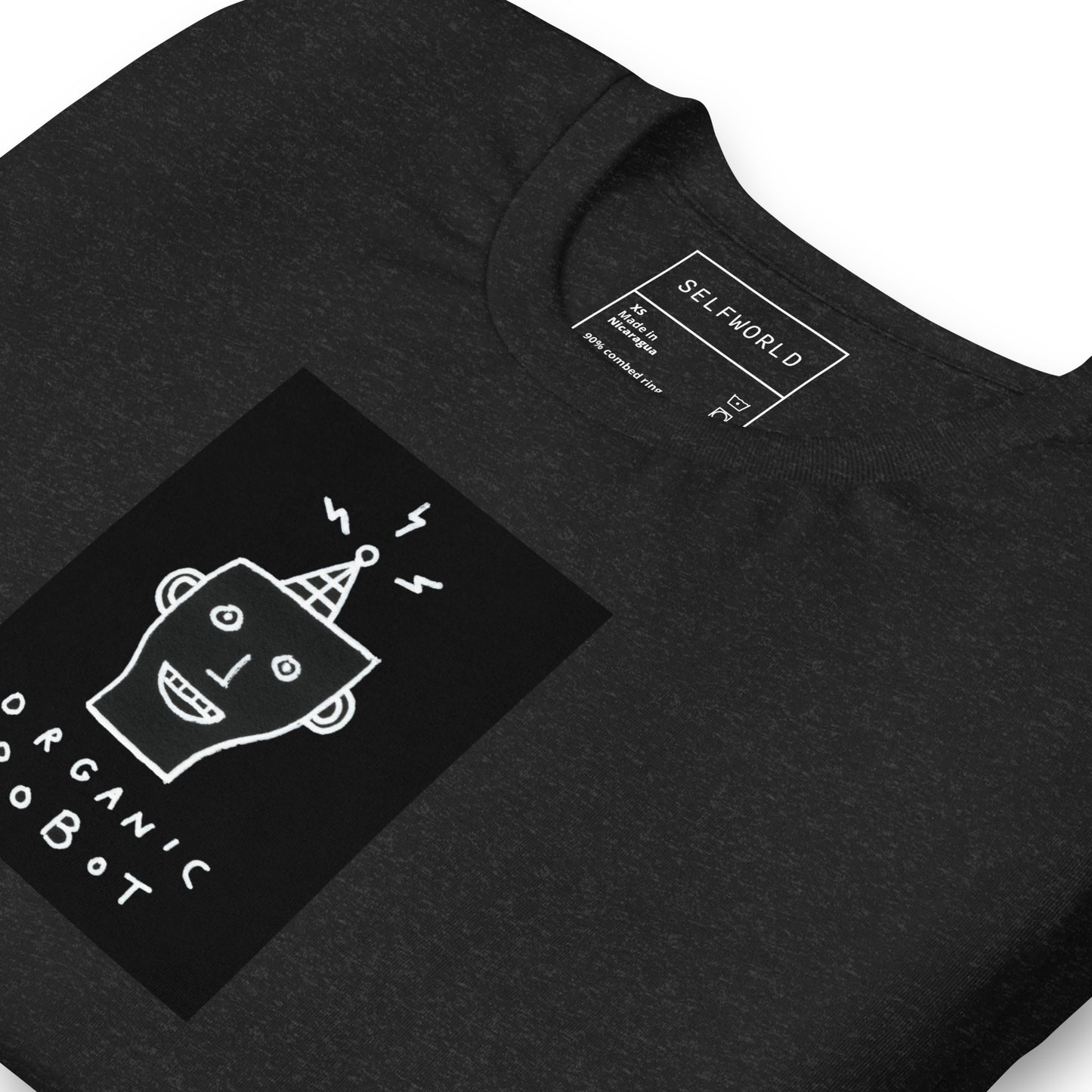 Organic Robot, Black - Unisex t-shirt