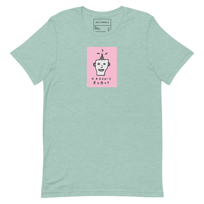 Organic Robot, Pink - Unisex t-shirt