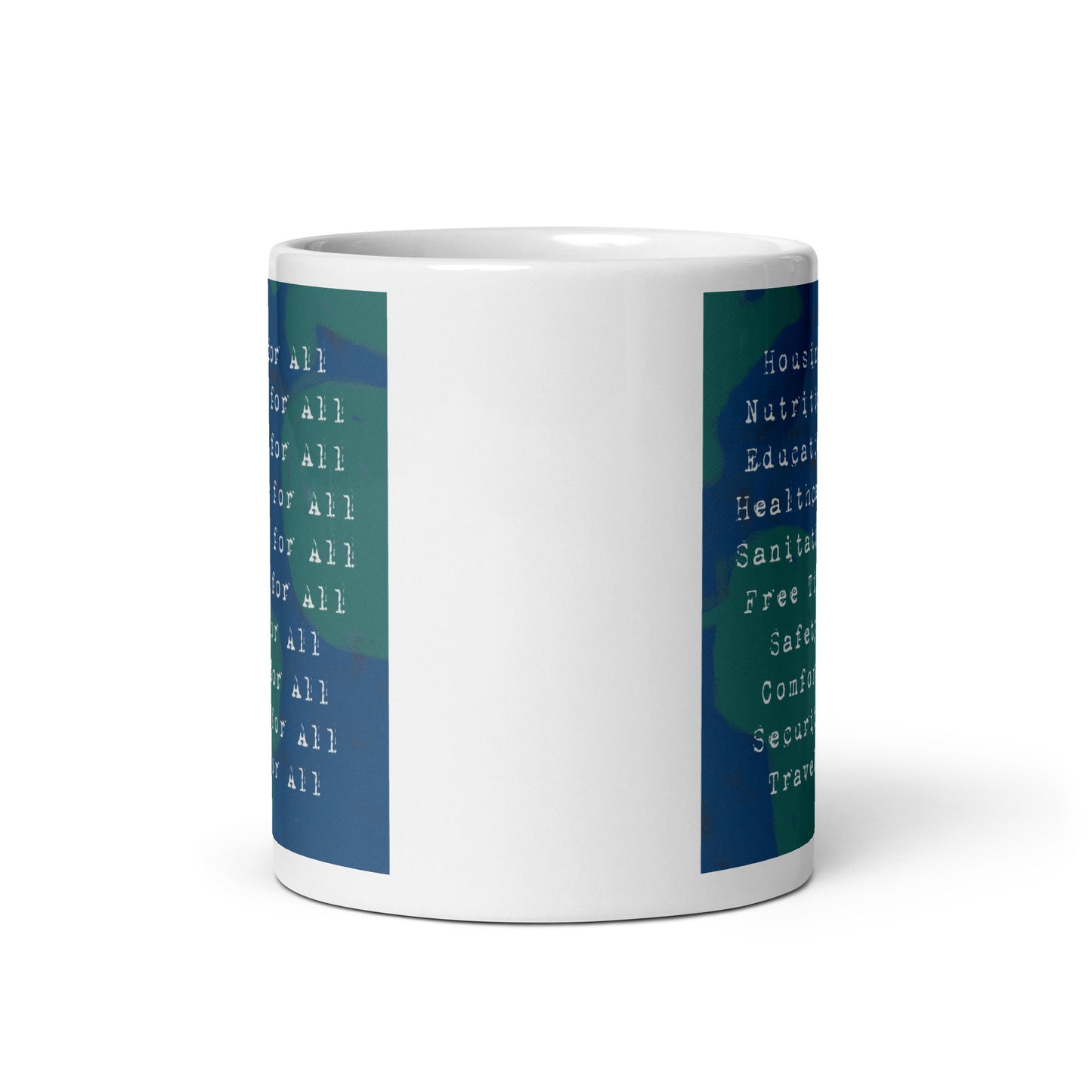 Rights for All - White glossy mug