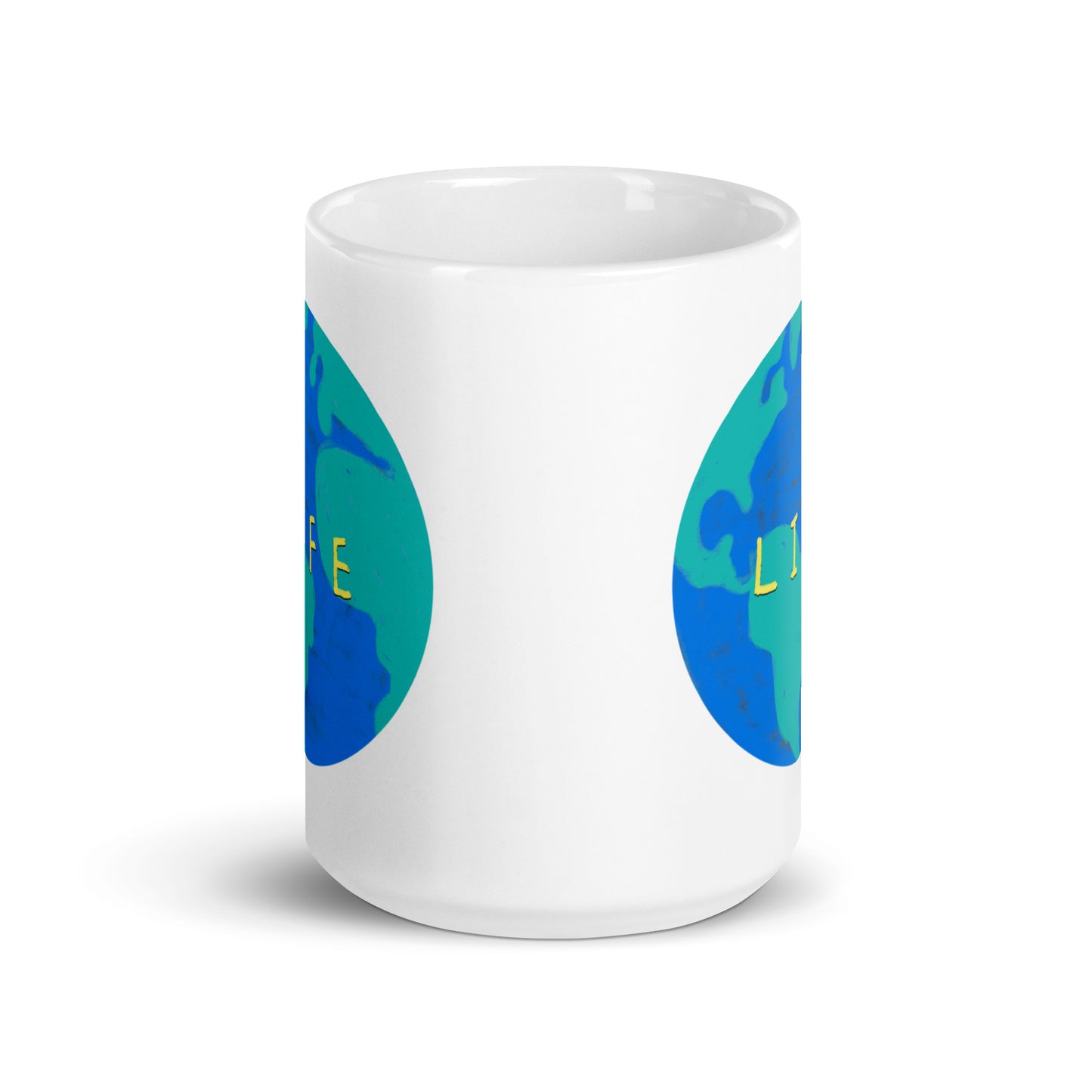 Life Globe - White glossy mug