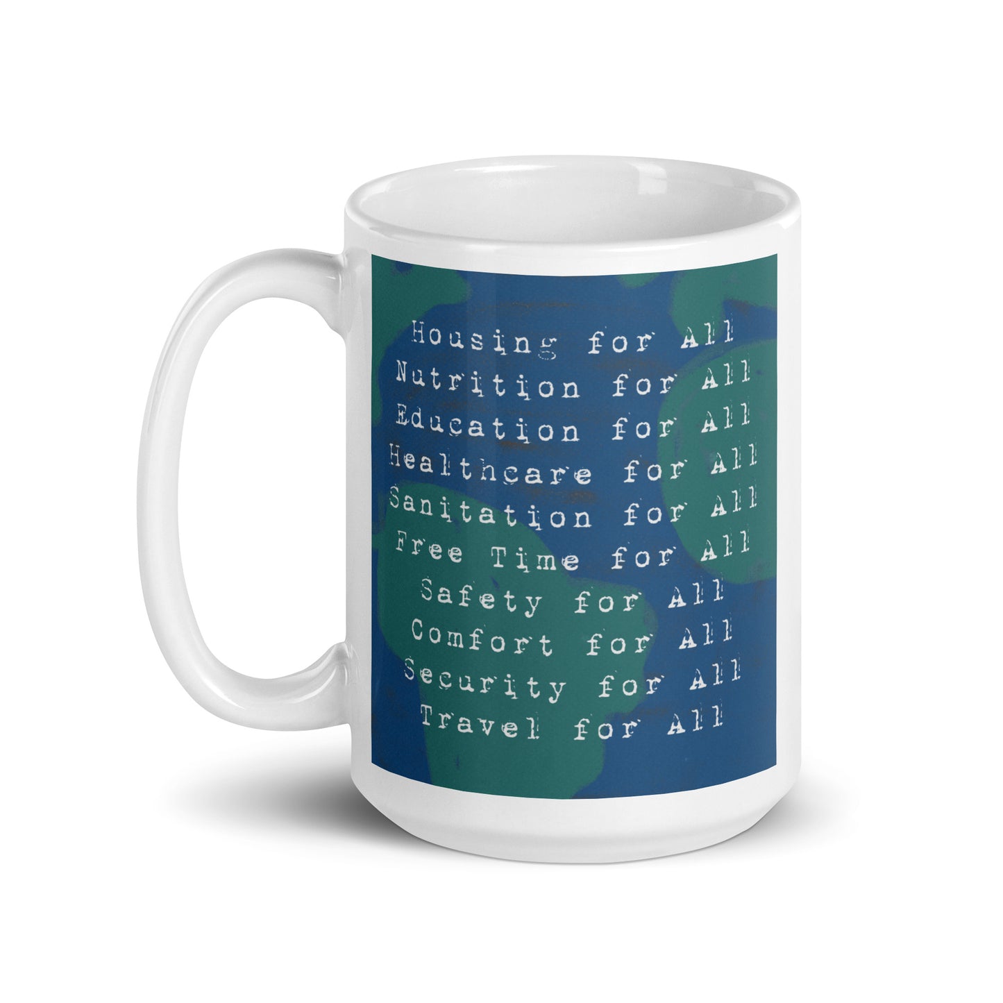 Rights for All - White glossy mug