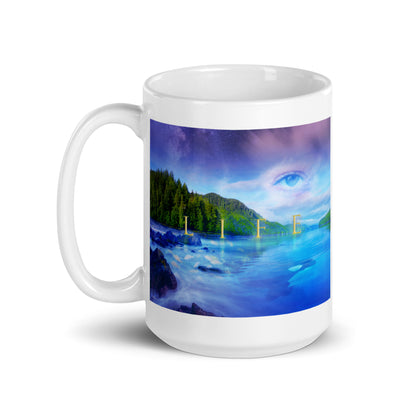 Life Landscape - White glossy mug