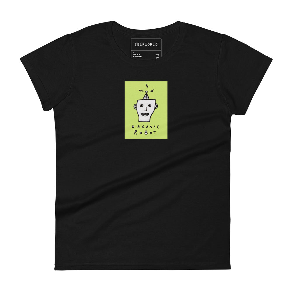 Organic Robot, Green - Women's short sleeve t-shirt