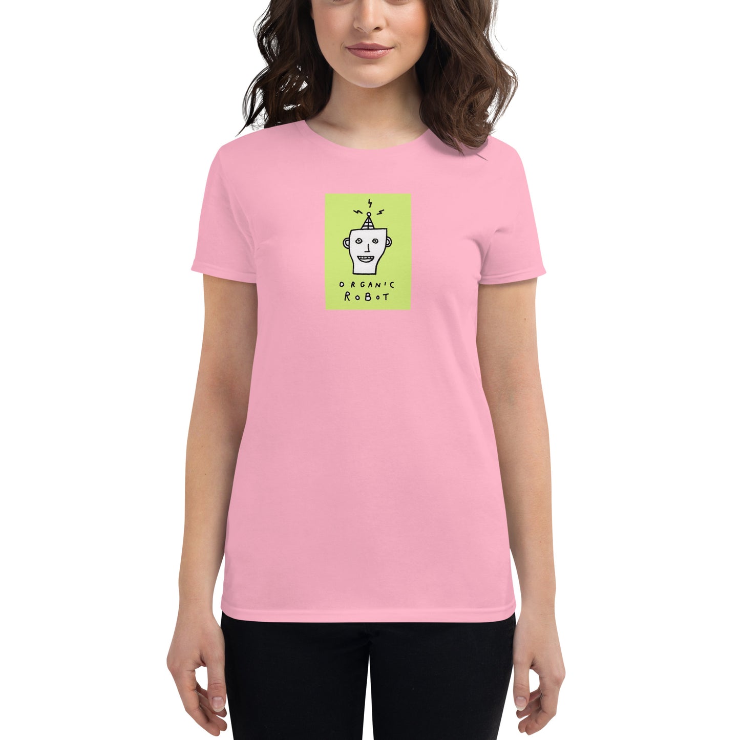 Organic Robot, Green - Women's short sleeve t-shirt