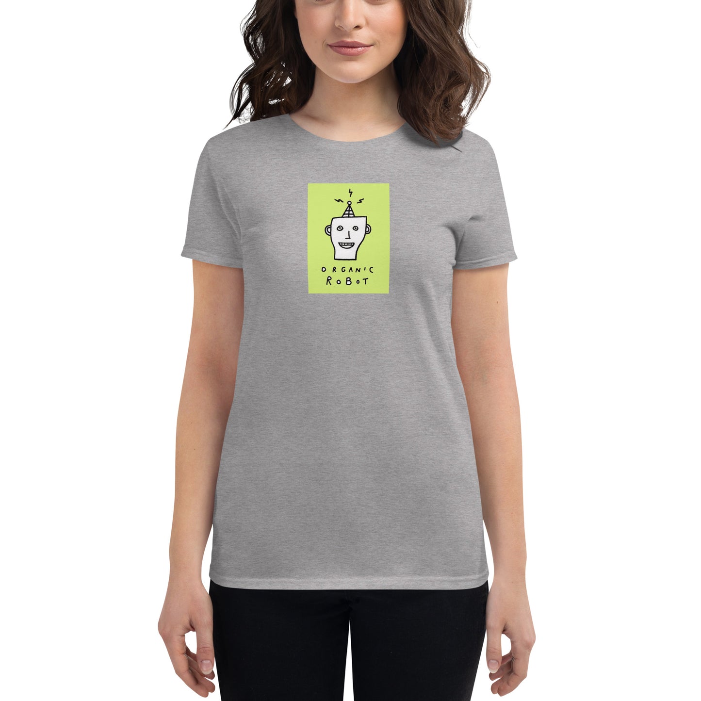 Organic Robot, Green - Women's short sleeve t-shirt