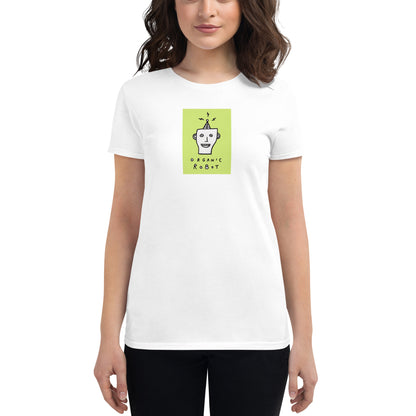 Organic Robot, Green - Women's short sleeve t-shirt