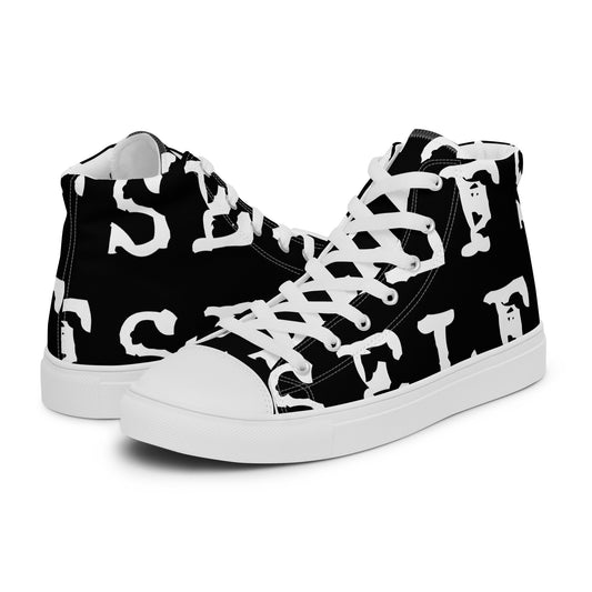 Self Word Design - Women’s high top canvas shoes