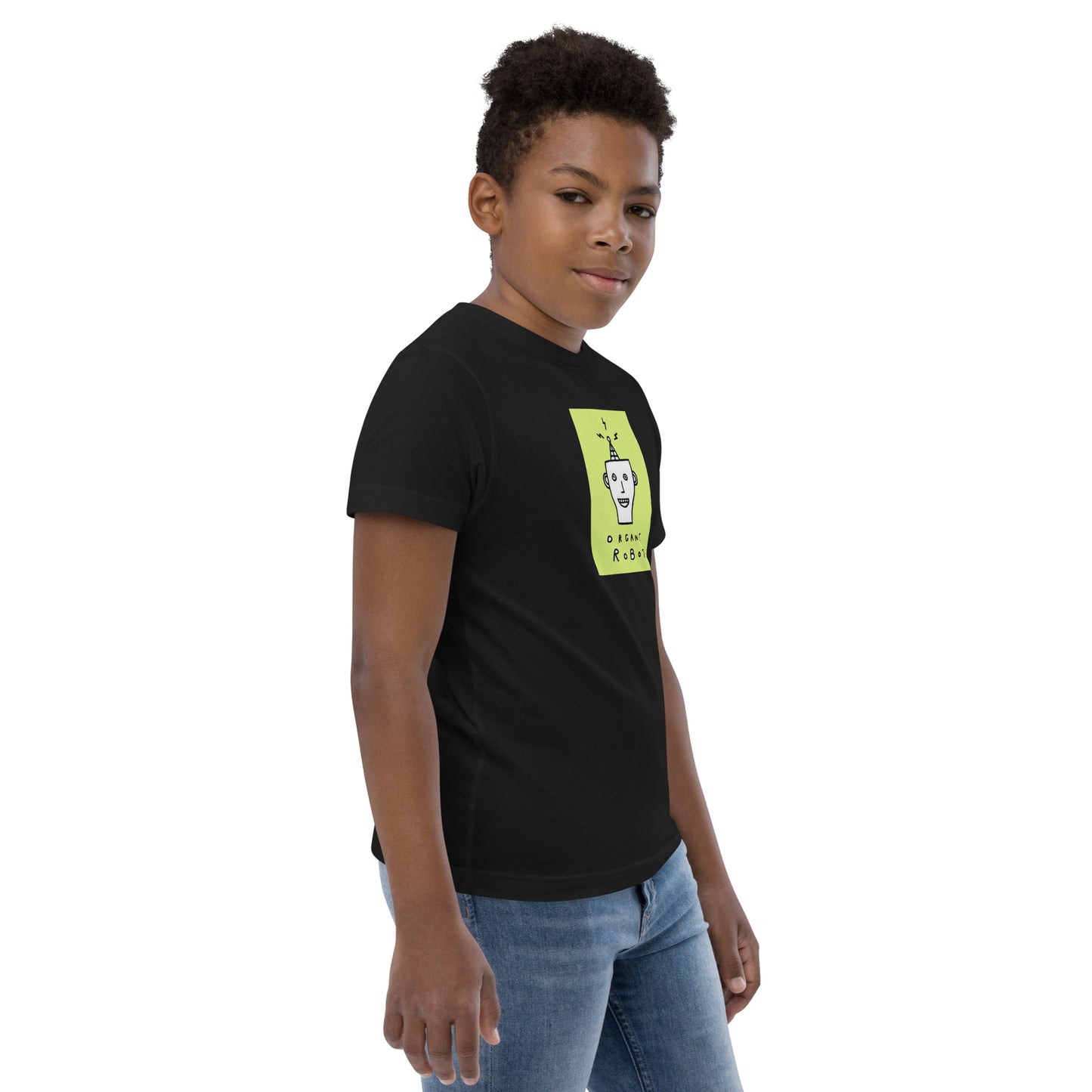 Organic Robot, Green - Youth jersey t-shirt